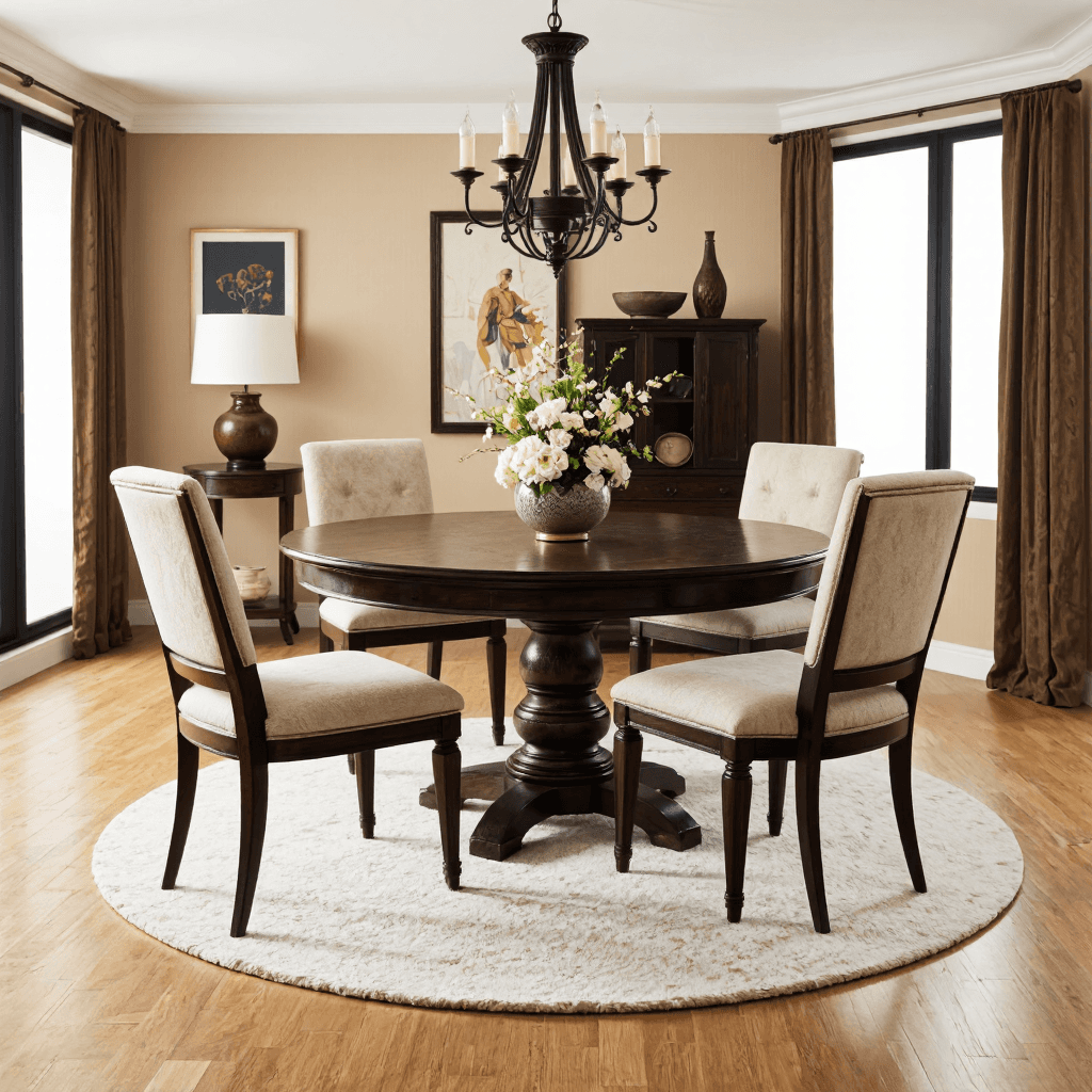 product photography of dining room furniture
