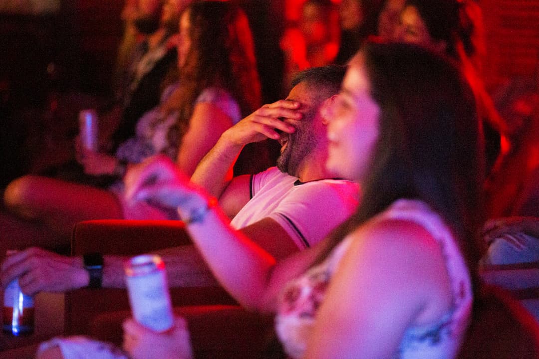 A row of audience members at a St Pete Standup Show