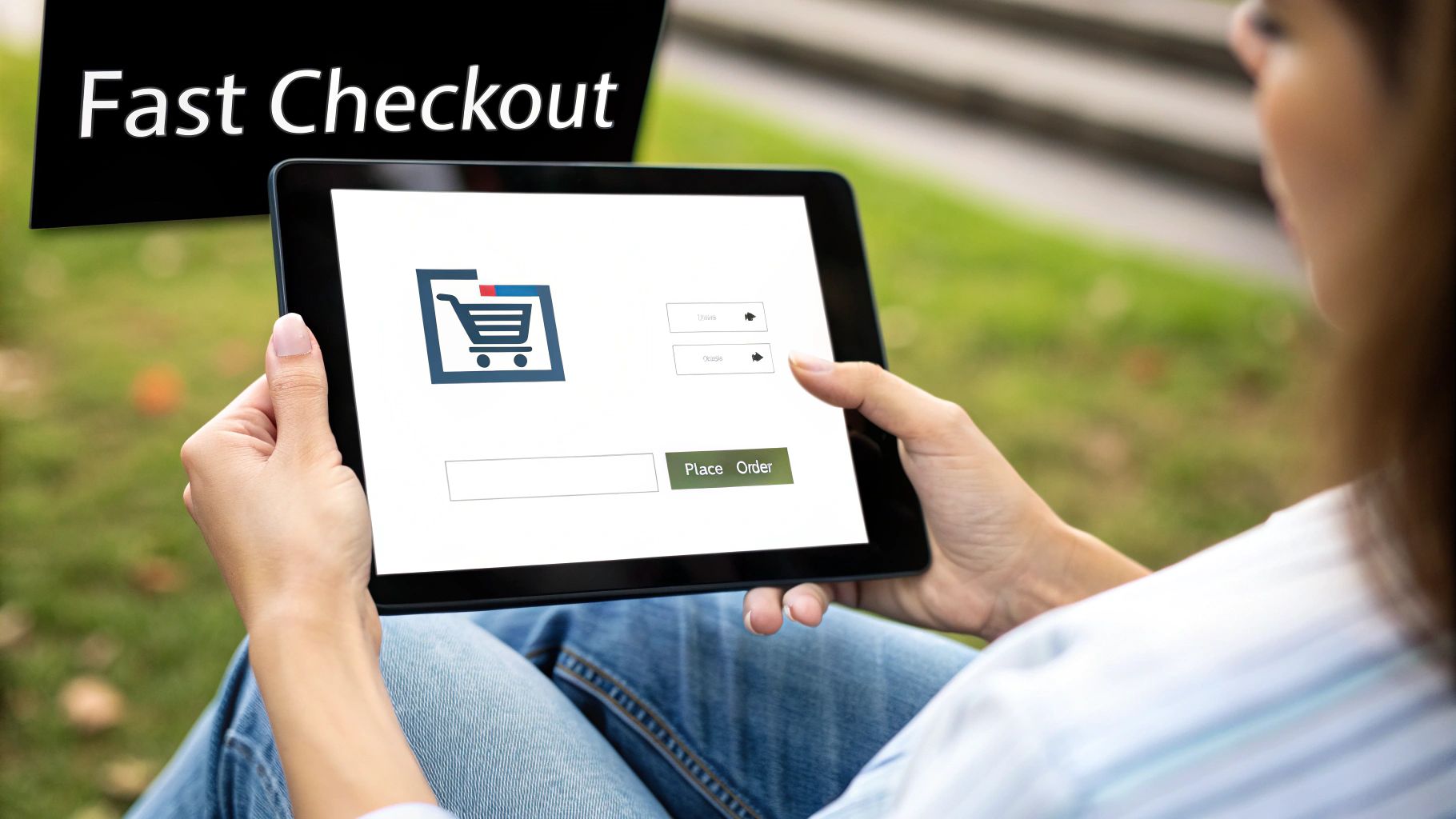 A shopper's mobile phone screen displaying personalized product recommendations based on their browsing history.