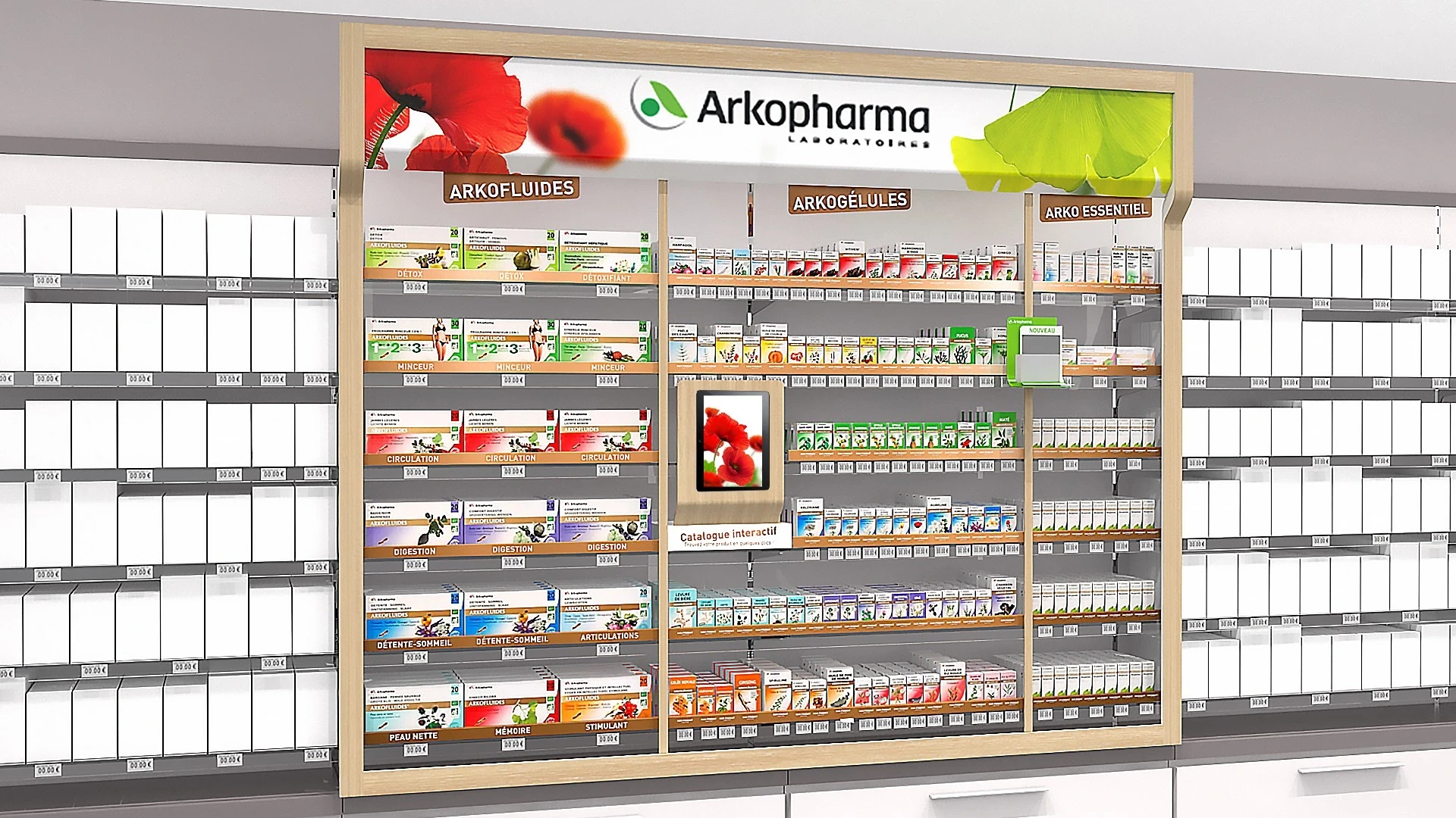 Exemple PLV lancement d’un nouveau produit pharmaceutique