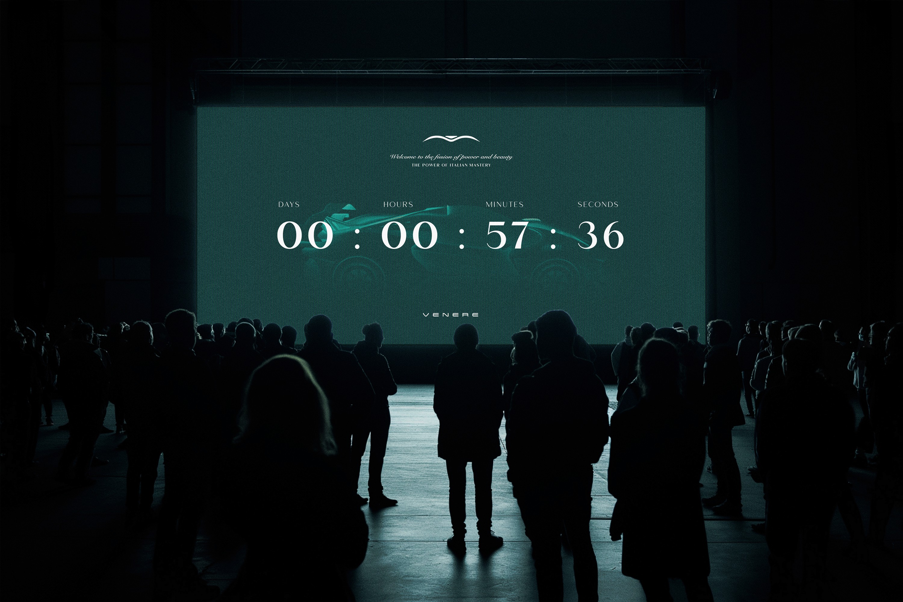 Neon boy with laptop