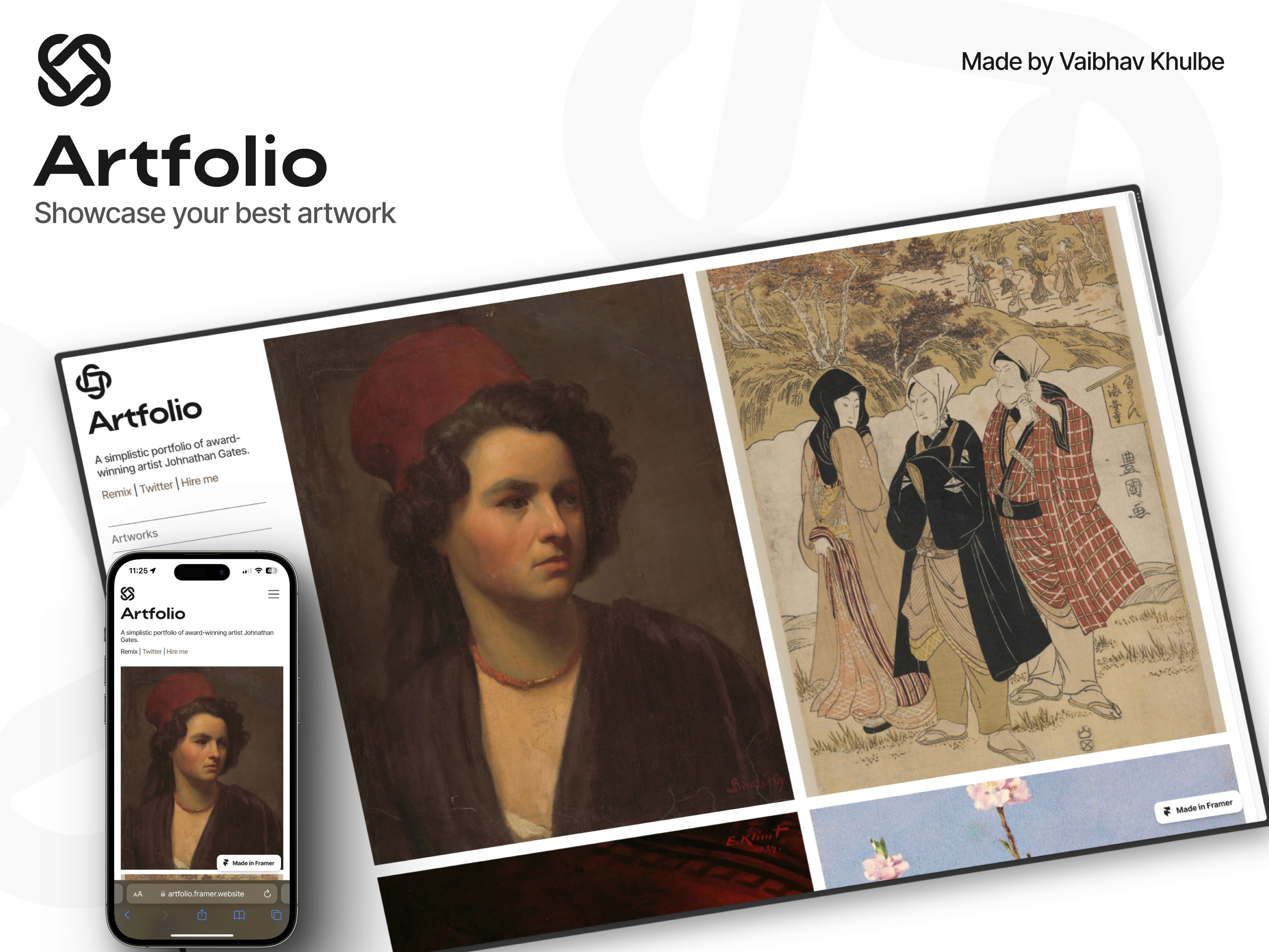 Artfolio — 作品集网站设计灵感