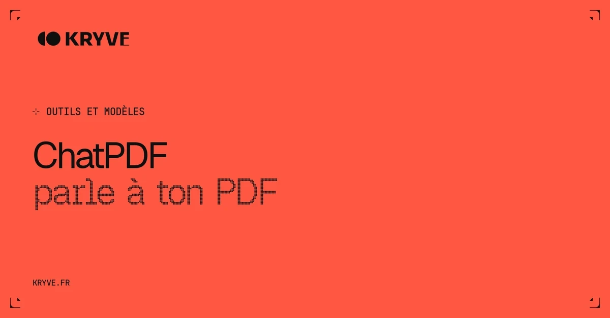 ChatPDF : couverture Kryve, catégorie Outils et modèles