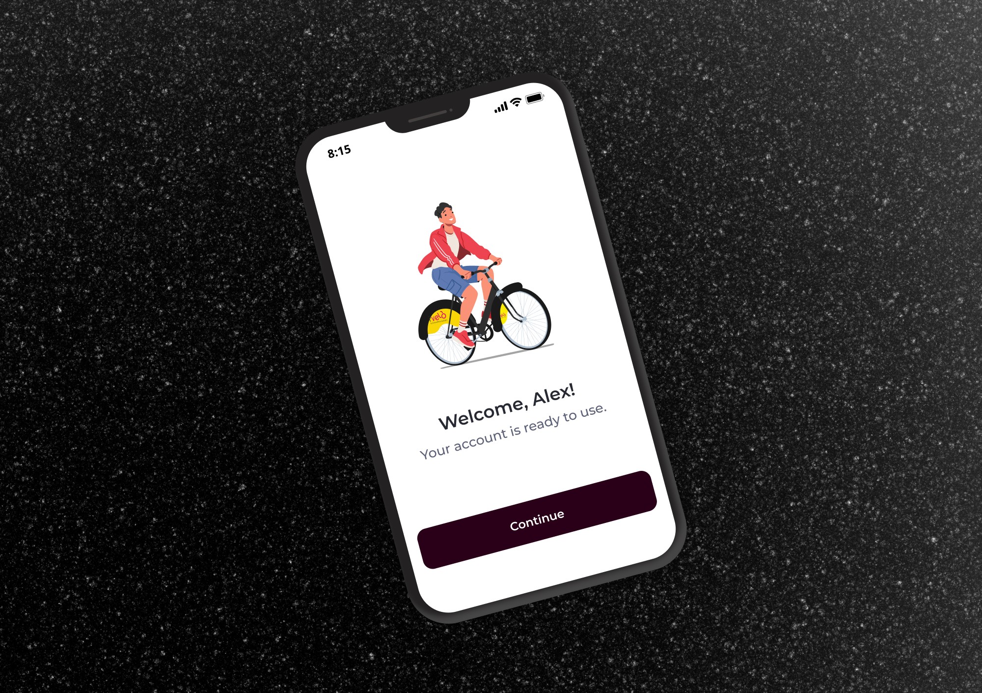 a cell phone on a bench