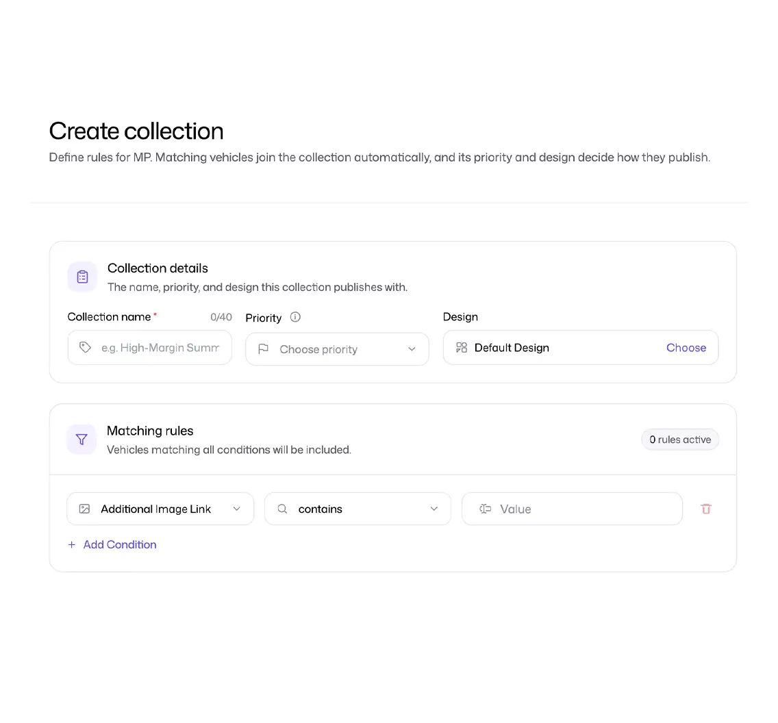 create colection