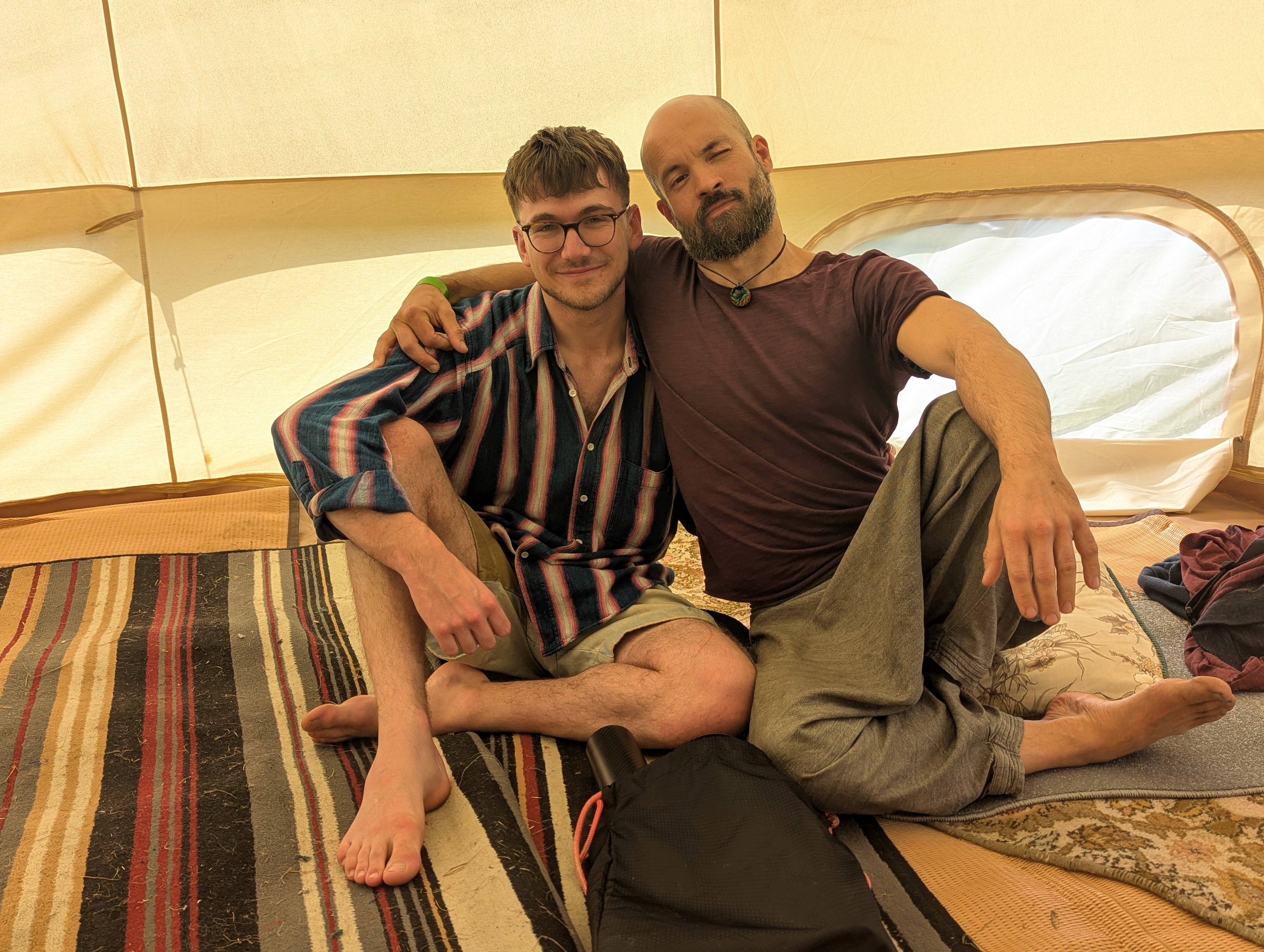 James sitting with Dubravko Lapaine