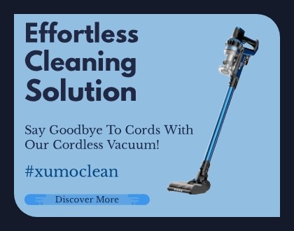 Cordless vacuum banner