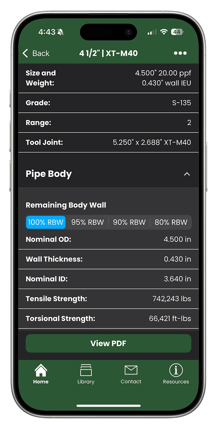 Preview of an individual product screen