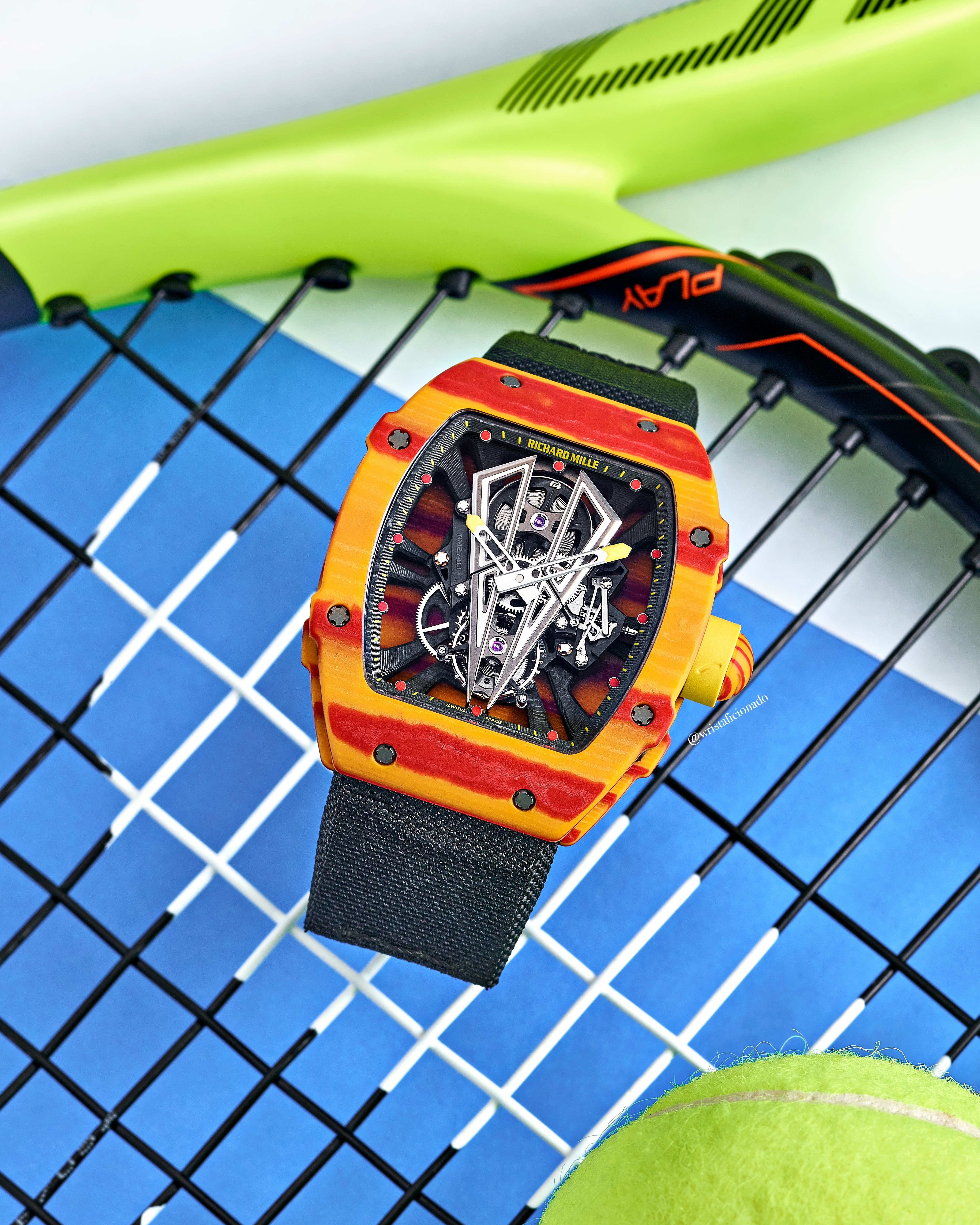 RM Rafael Nadal on Tennis Racket