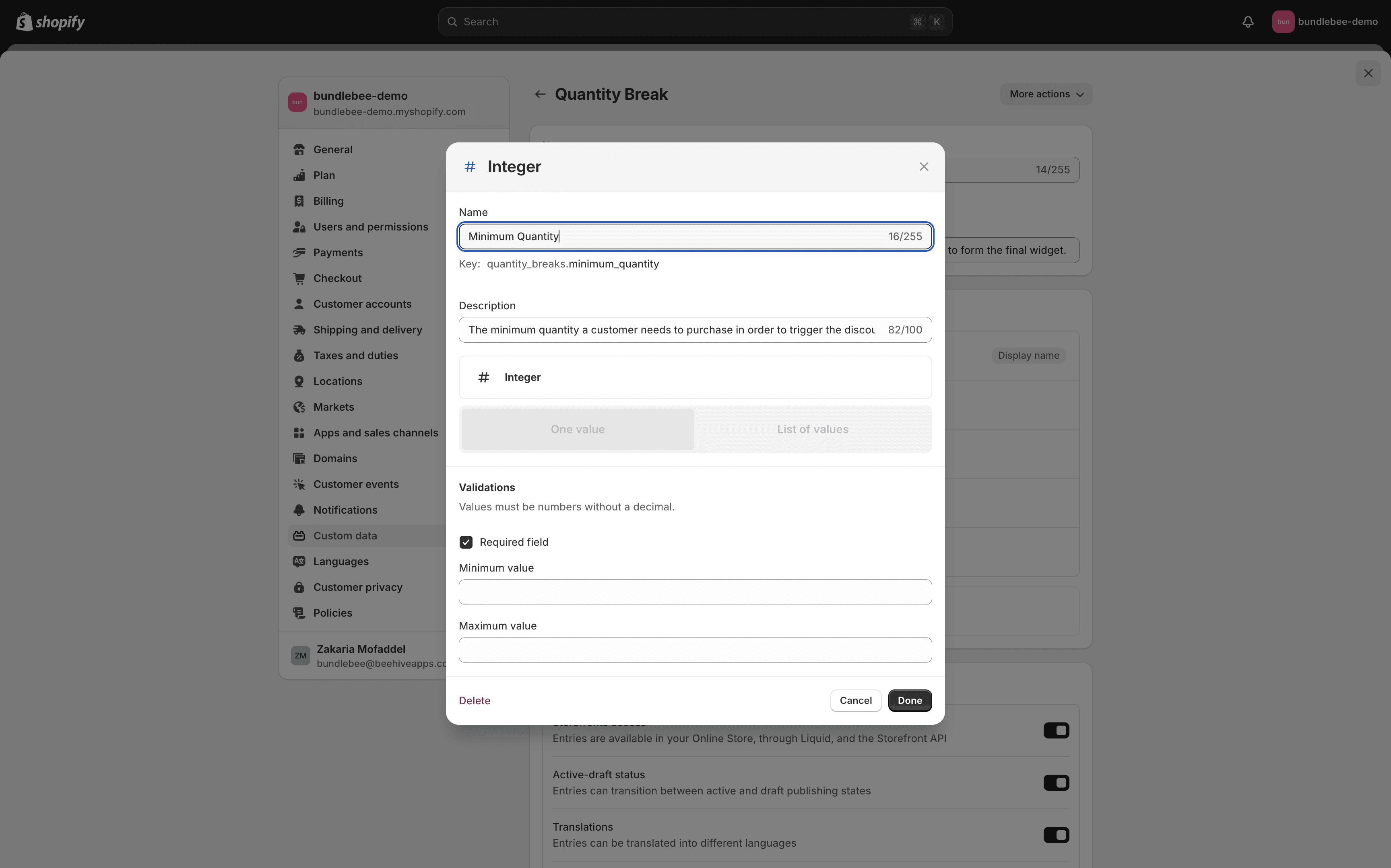 Instructions to find the correct settings