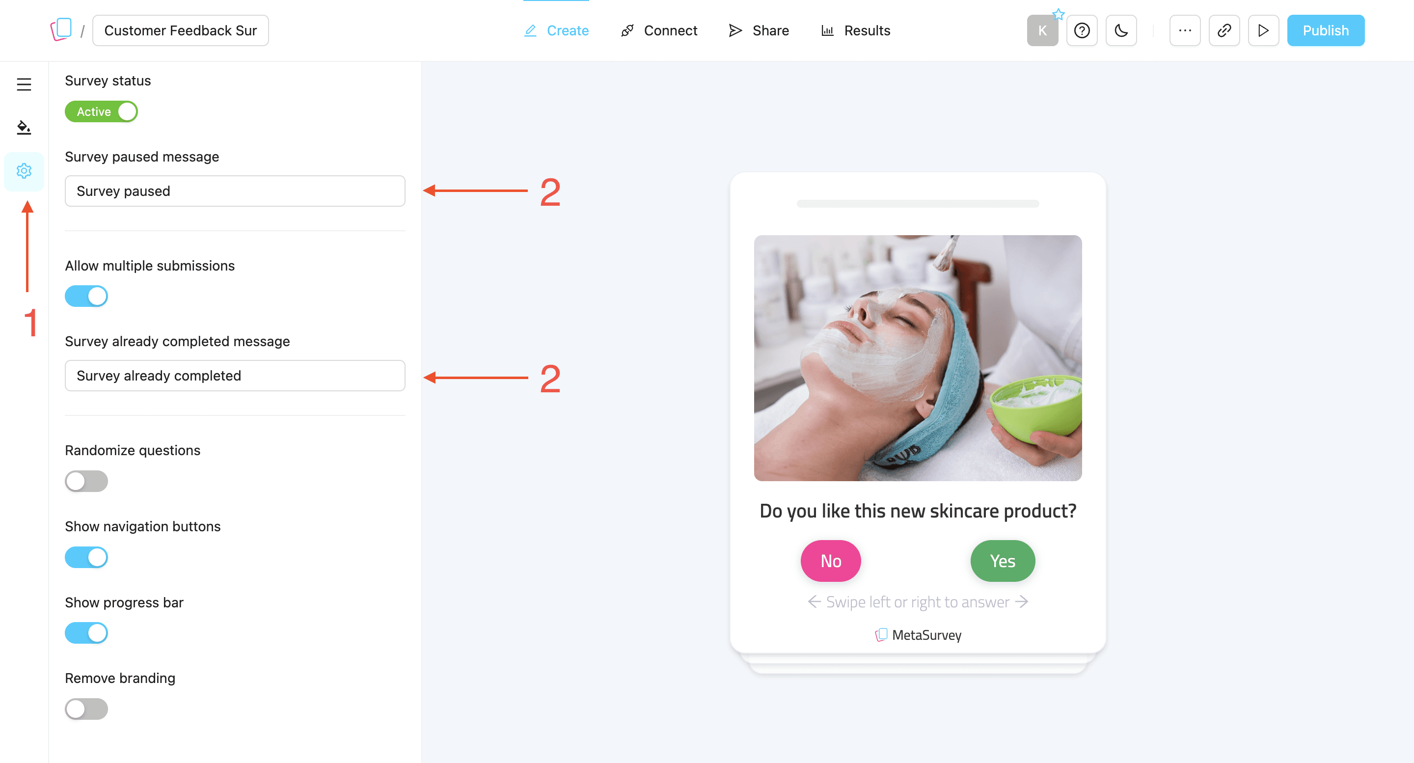 Translate other survey messages