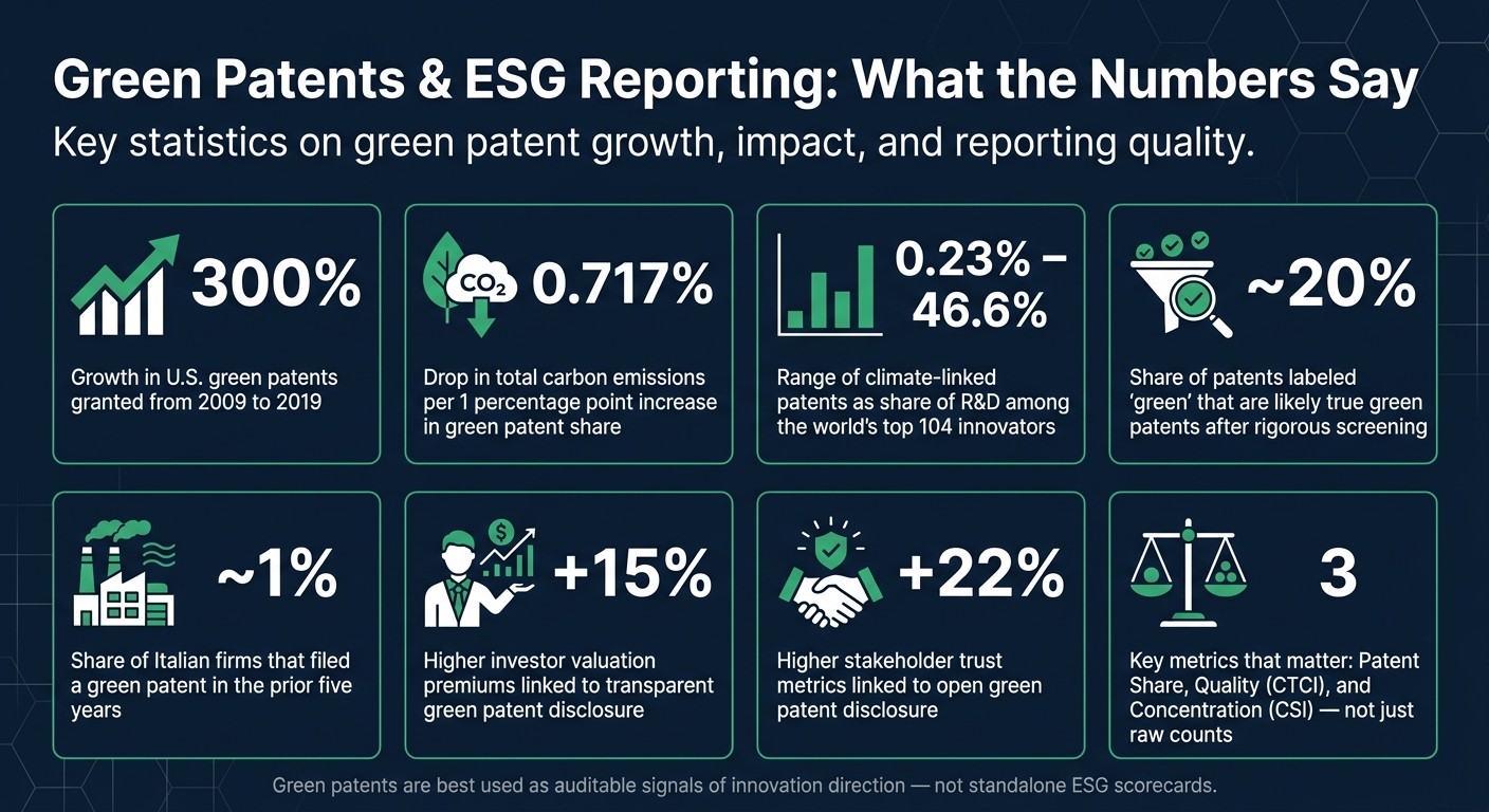 Green Patents & ESG Performance: Key Numbers at a Glance