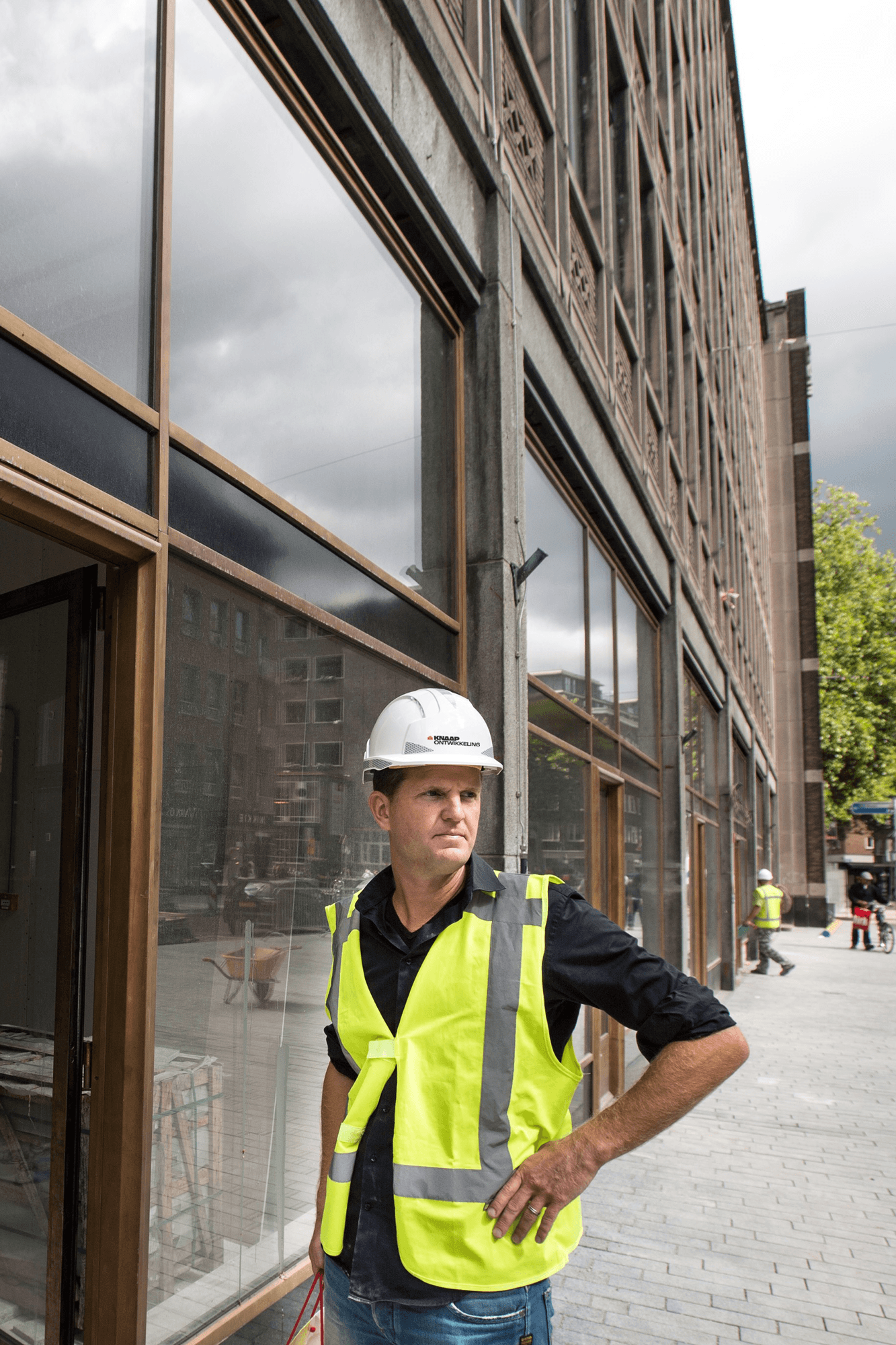 Woman planning about structure