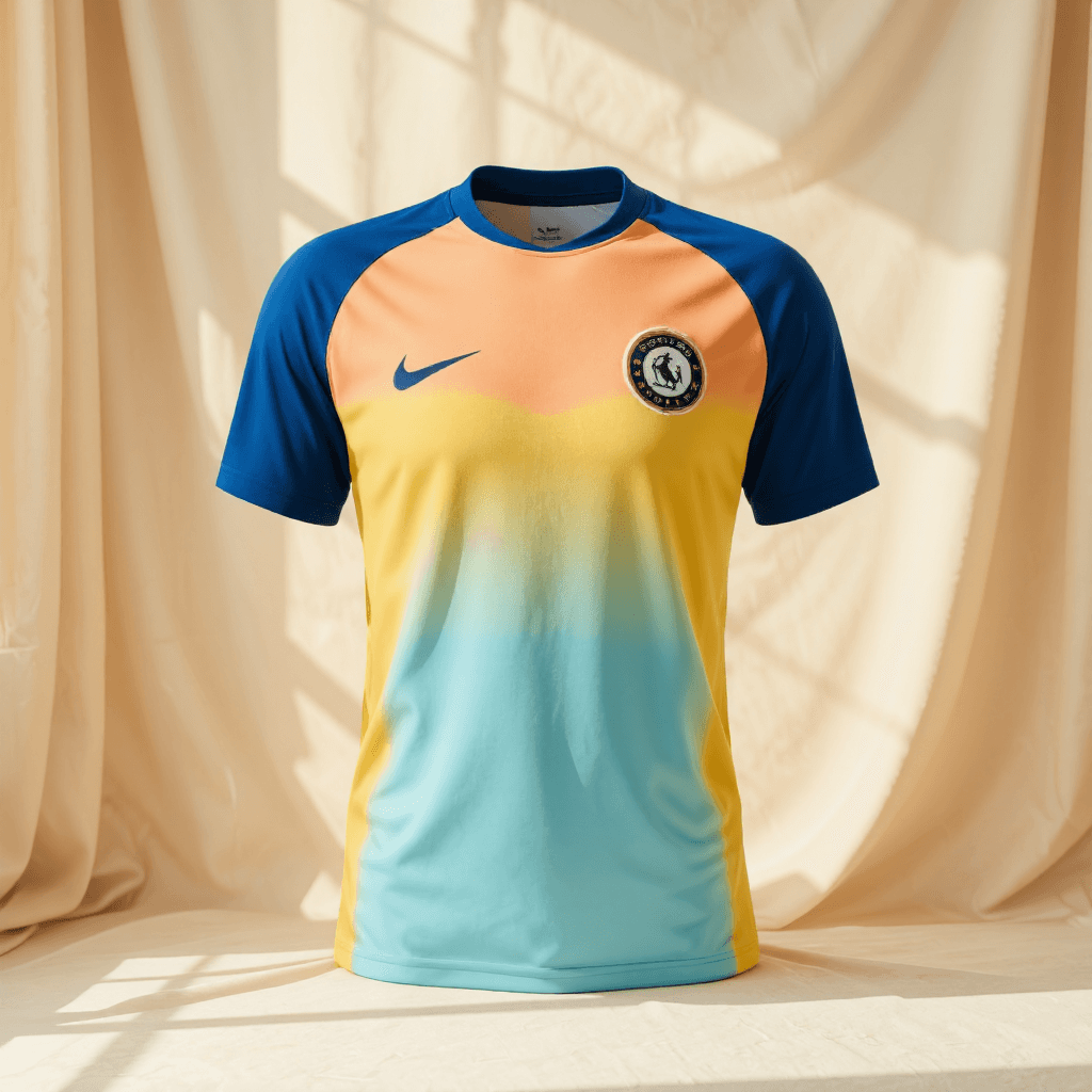 product photography of a sports jersey
