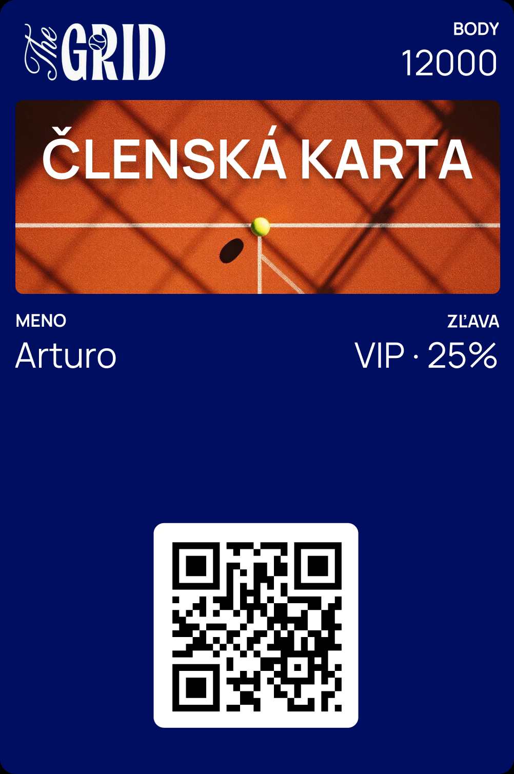 Členská karta golfového klubu Bell Acres Golf & Country Club. Elegantný zeleno-béžový dizajn s leteckým pohľadom na golfové ihrisko s pieskovými bunkermi. Meno Tiger, 3100 bodov, VIP úroveň s 10% zľavou, QR kód.