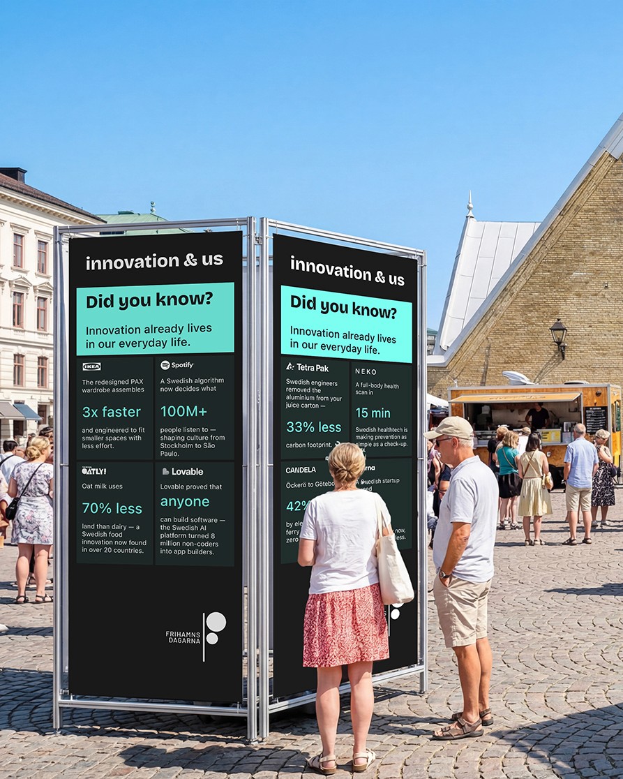 Public exhibition in front of Feskekörka, Gothenburg