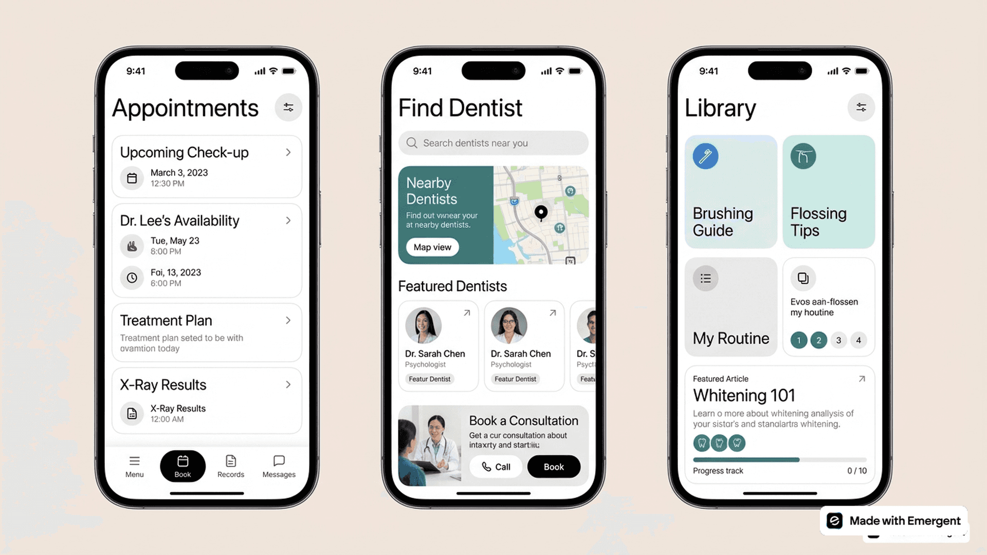 Dental App Made with Emergent