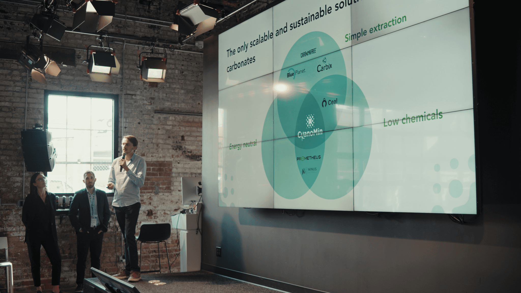 Founder speaking at a meetup event in Tulsa.