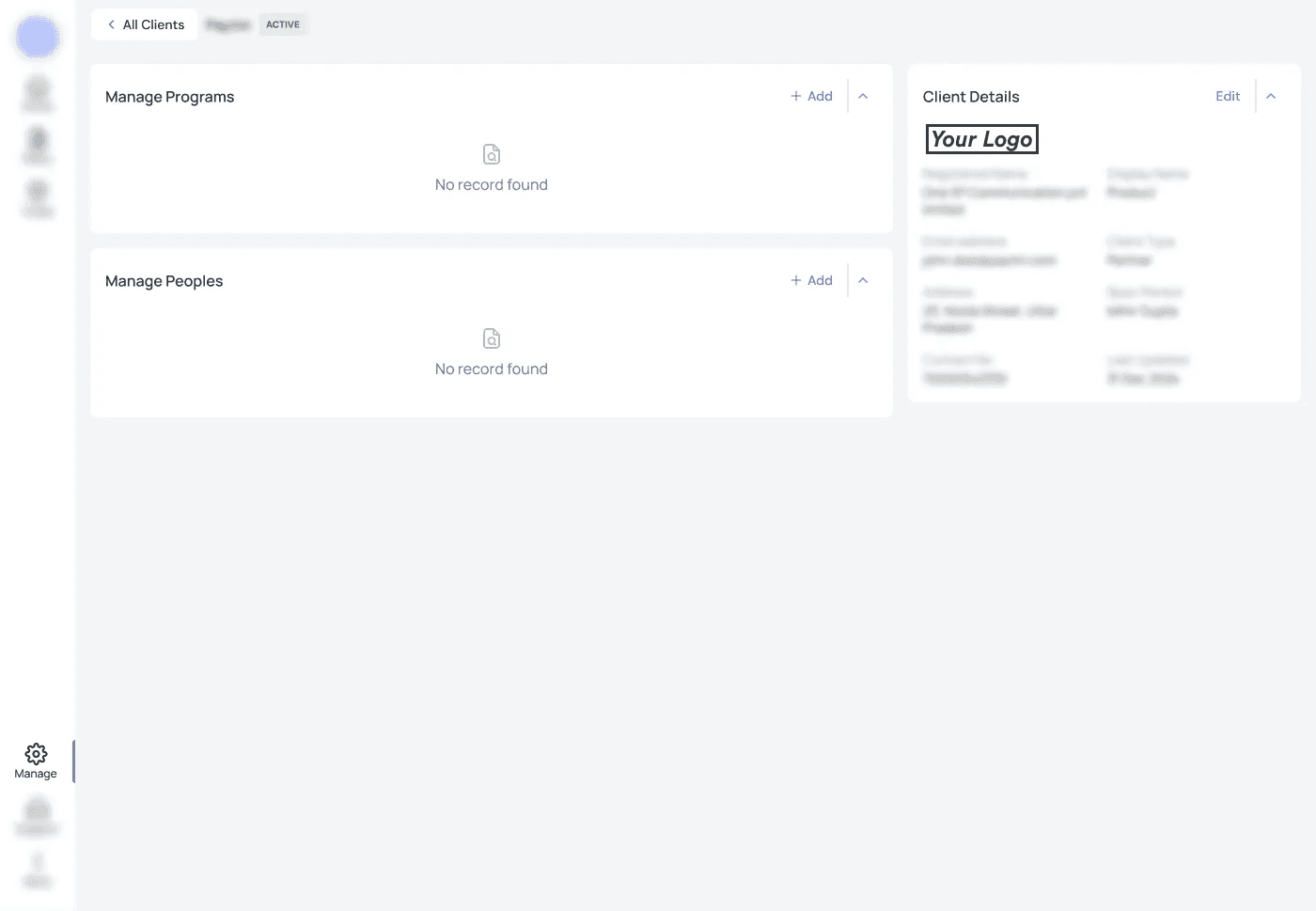 Partner detail page