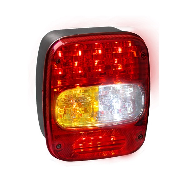 PL0482 - Lanterna traseira LED bivolt com lente bolha / bojuda