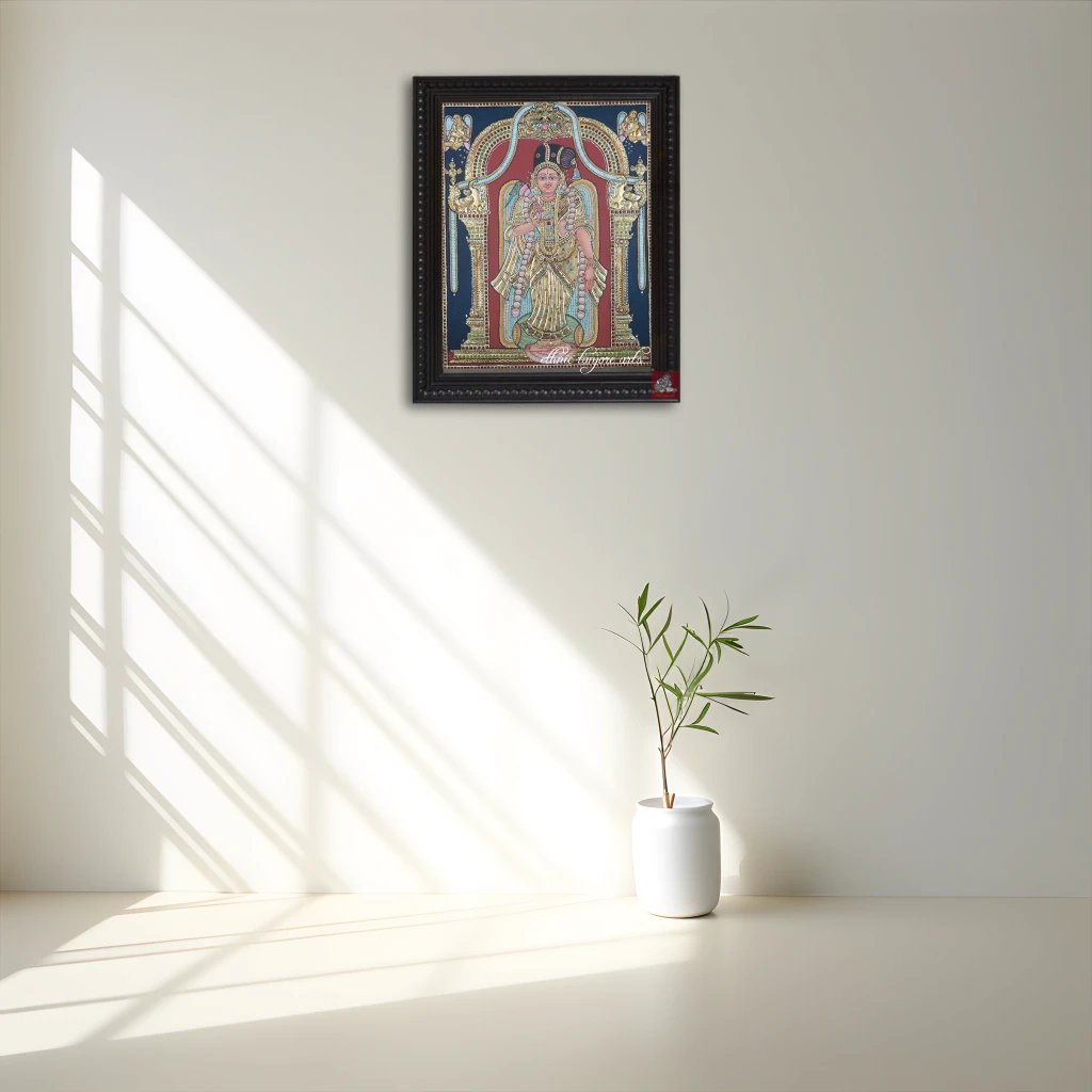 Goddes Andal Tanjore painting