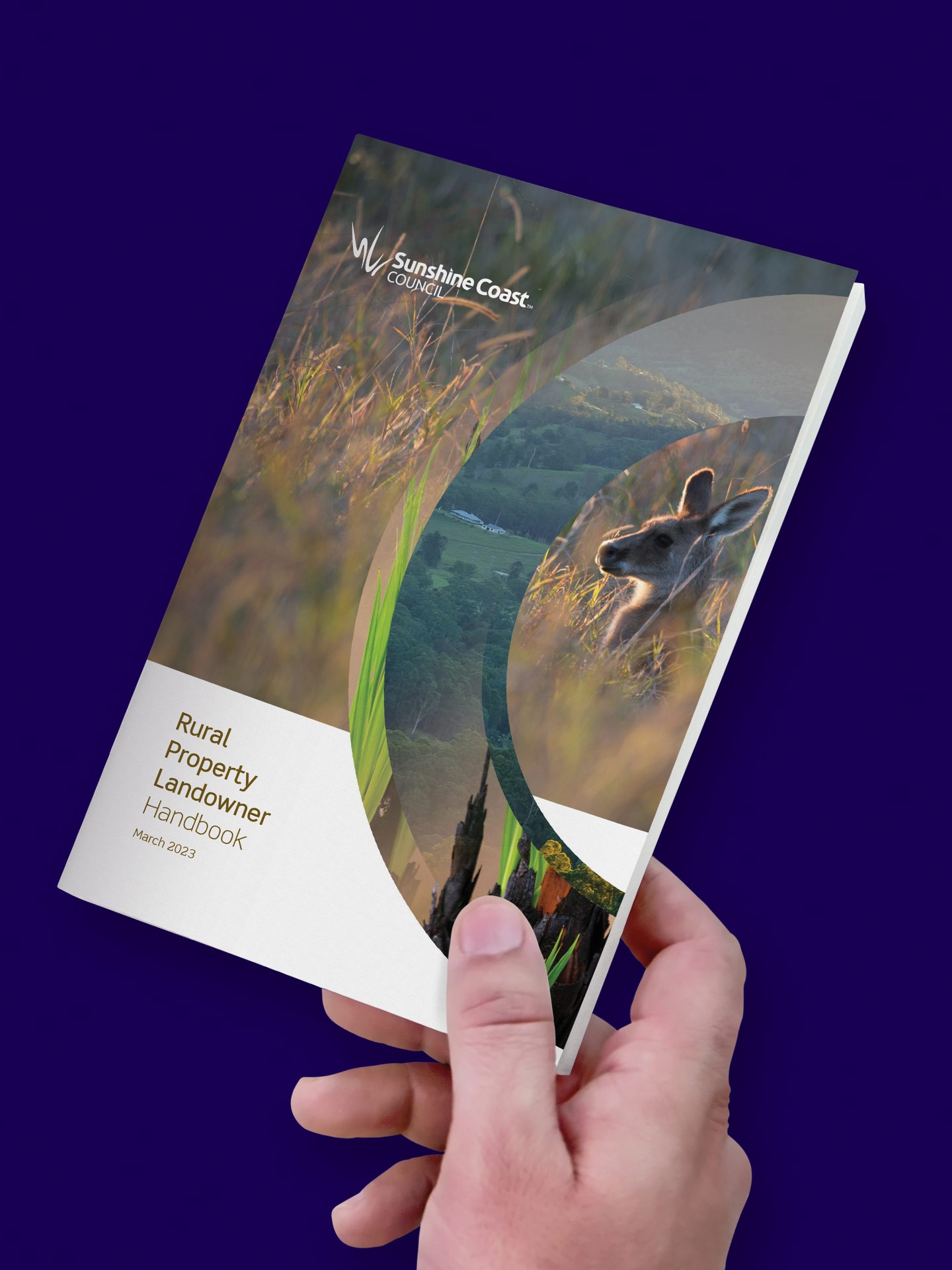 The Sunshine Coast Council's Rural Property Landowner Handbook, a comprehensive guide outlining local regulations, responsibilities, and management resources for rural property owners covering topics like weed control, bushfire preparedness, vegetation clearing, and water management.