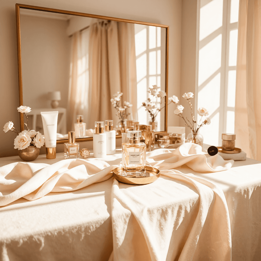 product photography of perfume