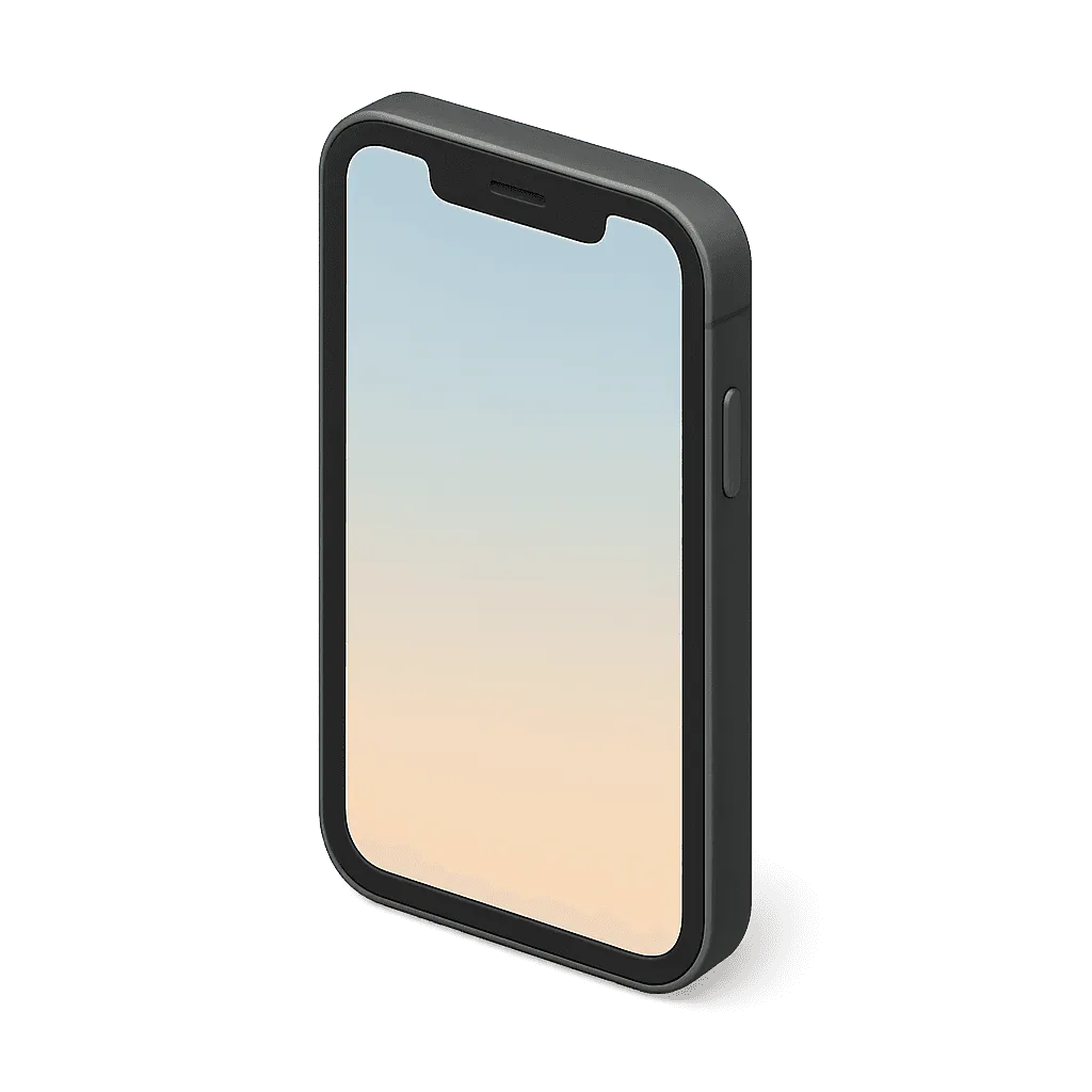 3d mock-up icon of a phone