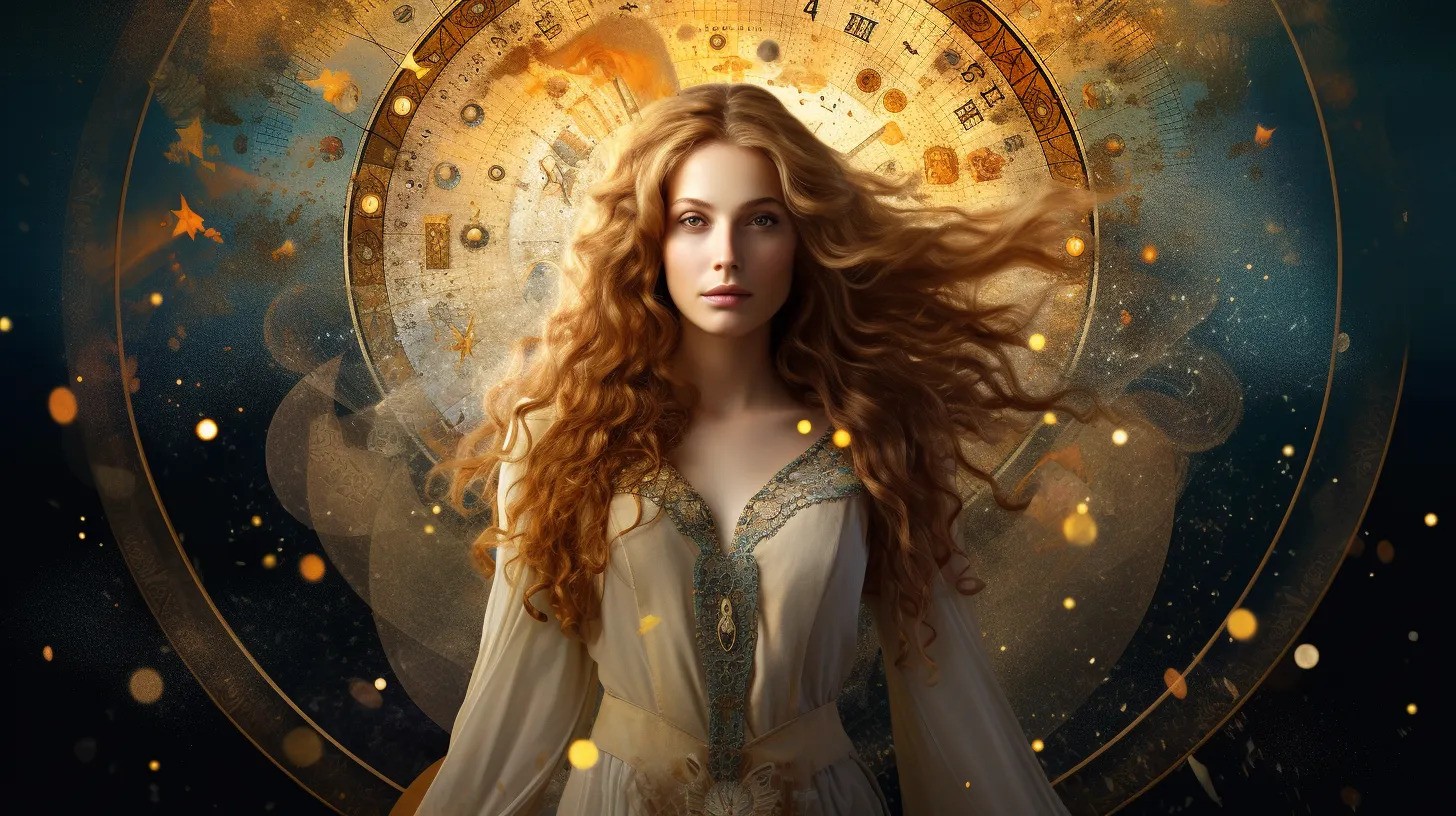 Astrology birth chart showing lunar nodes and karmic planetary placements for past life discovery.