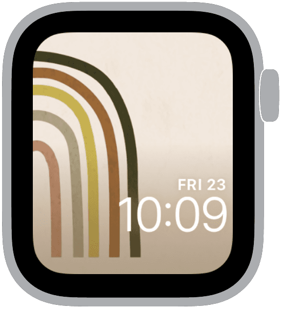 an apple watch face from the midcentury modern collection