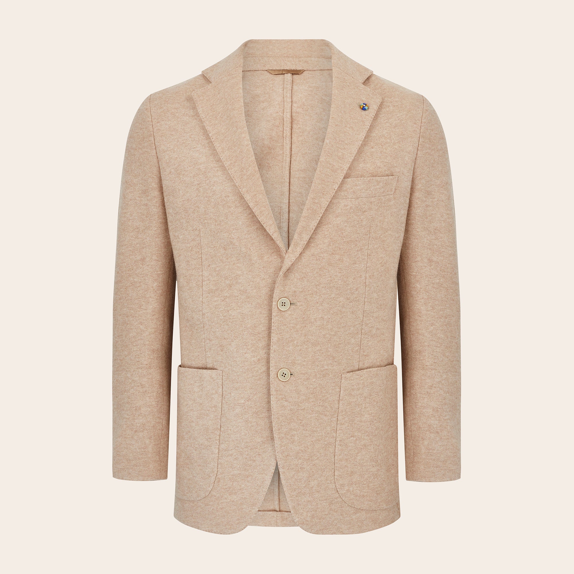 Belvest Beige Wool / Cashmere Blazer - Mandelli UK