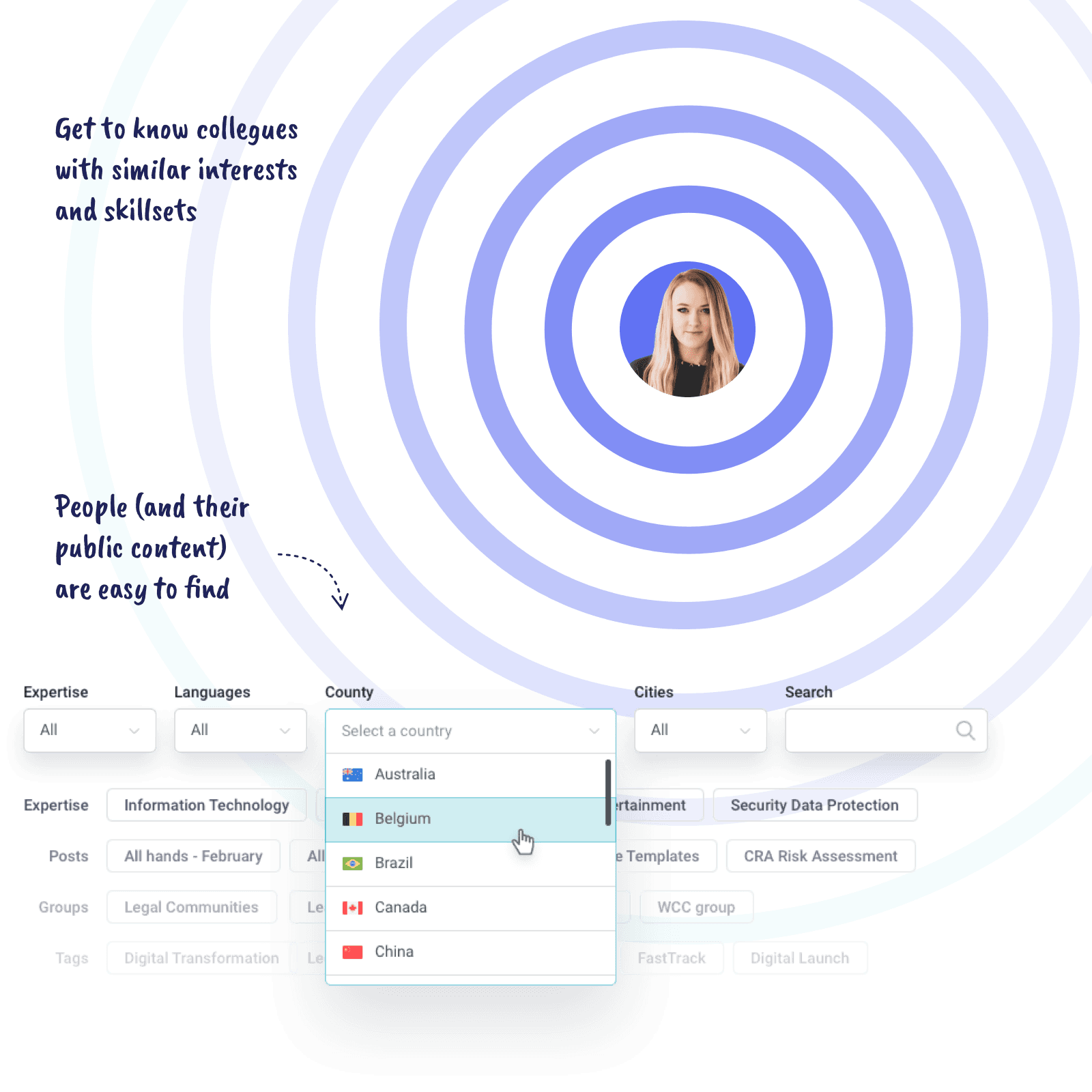 Teams SME finder screen