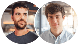 Aurelio and Maxime, the two founders of EasyFranceNow