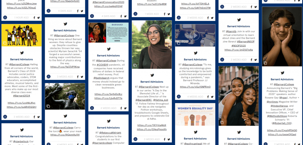 college feed example