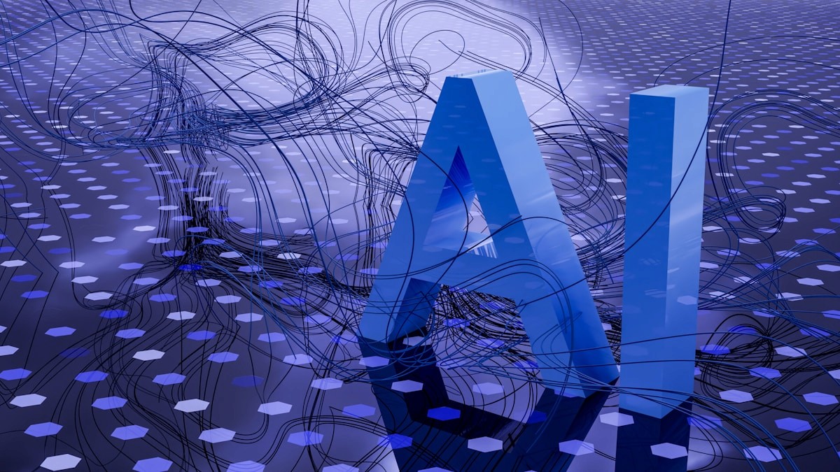 AI technology abstract visualization