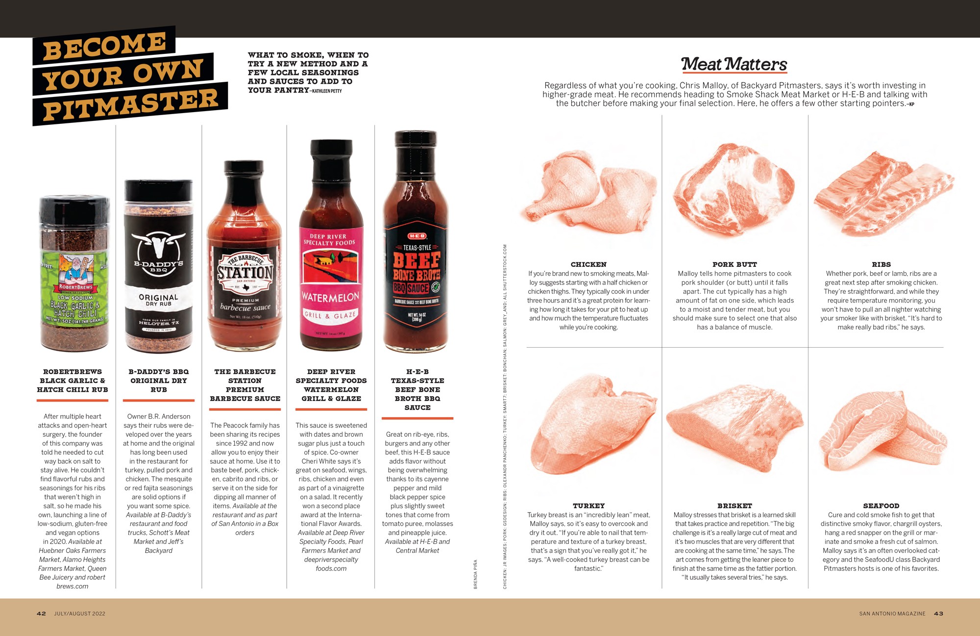 Magazine Spread for BBQ Story