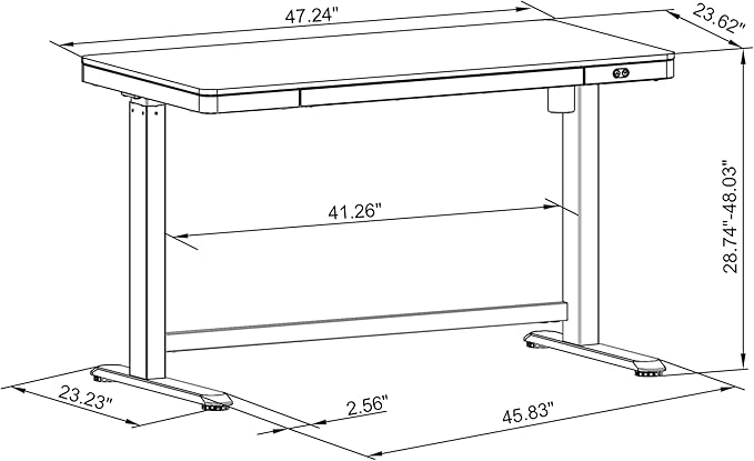 Built with premium materials, the realspace standing desk ensures lasting comfort and support.