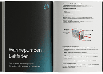 Eine Vorschau des Wärmepumpen Handbuchs von innen.
