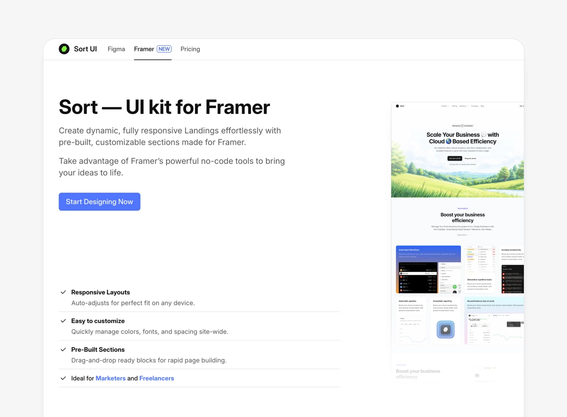 10+ Best Framer UI Kits and Design Systems for 2025