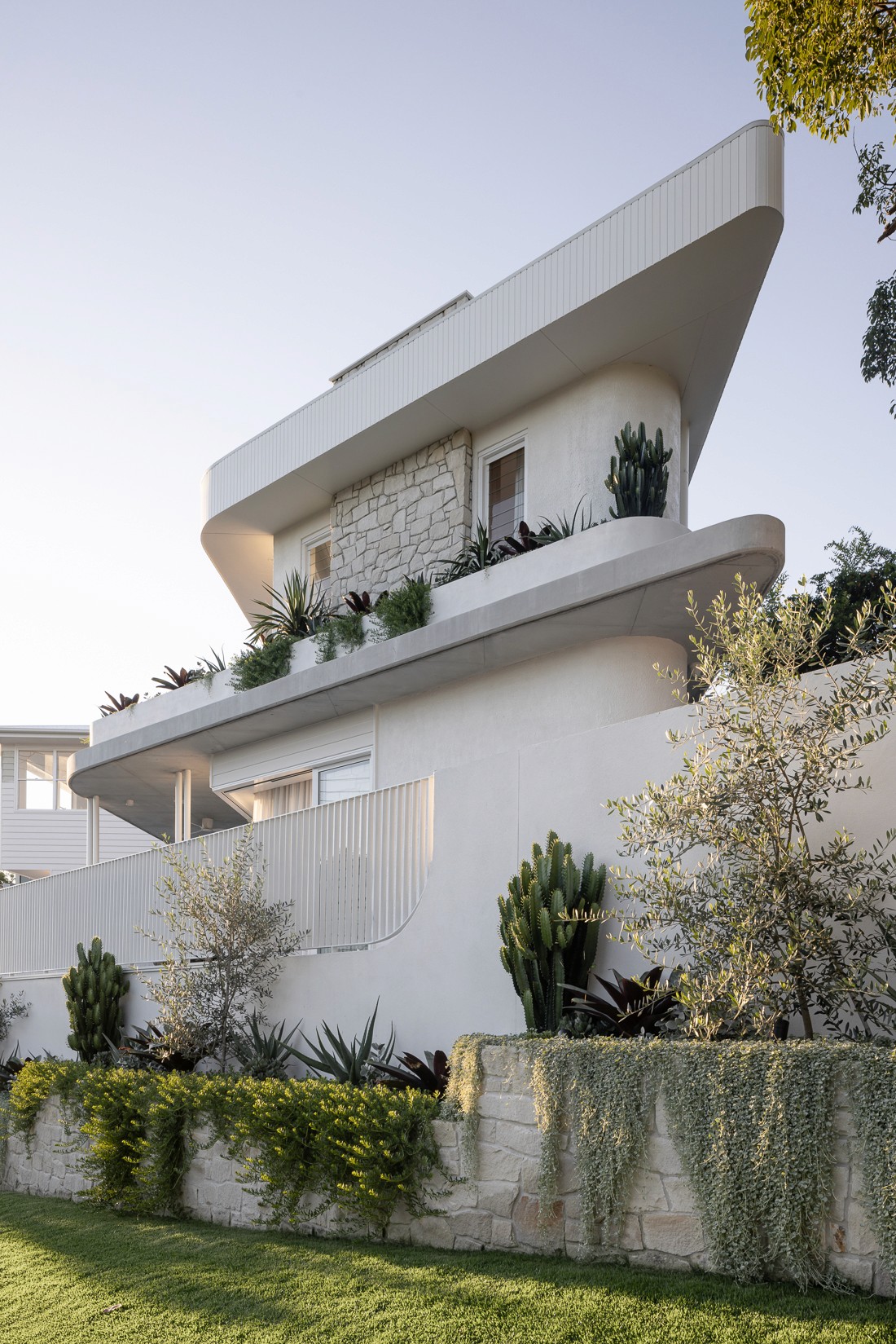 Front facade of Jacaranda House in. Brisbane