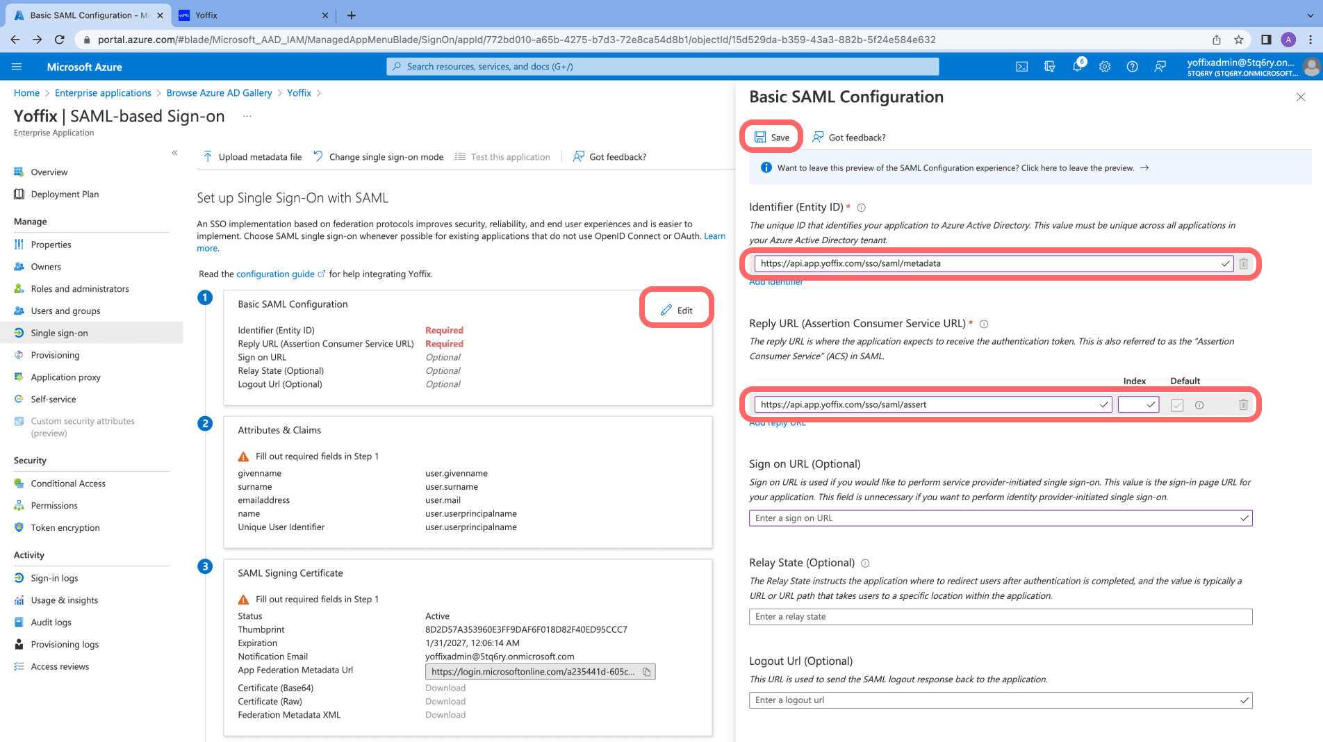 Yoffix Microsoft Entra ID set up guide