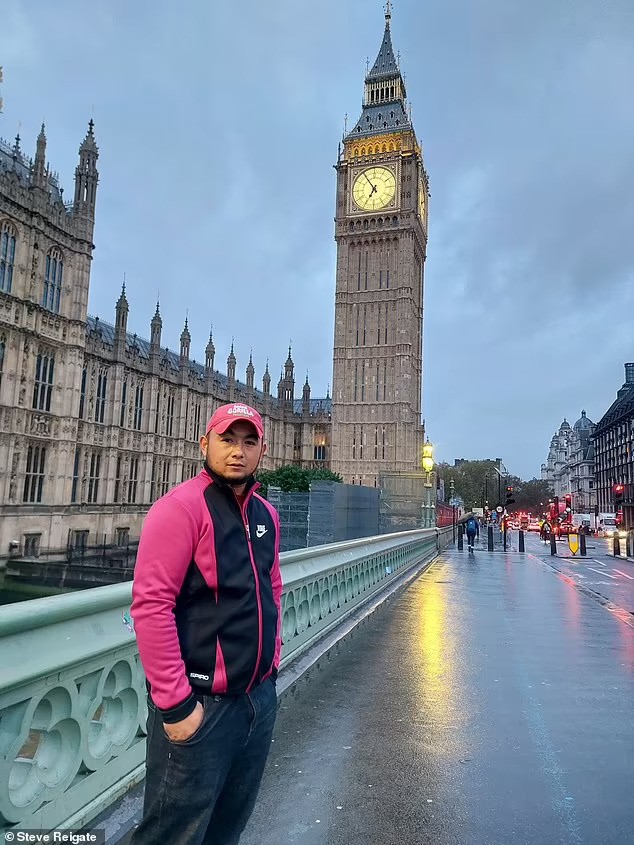 man sitting beside woman looking at a contract on DocuSign