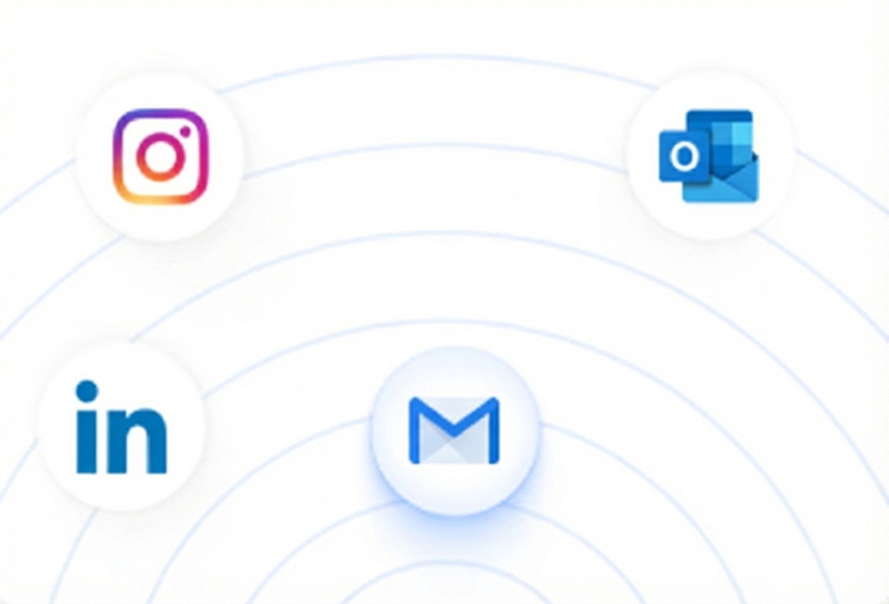 Logos of tools outward, illustrating easy integration with no engineering required.