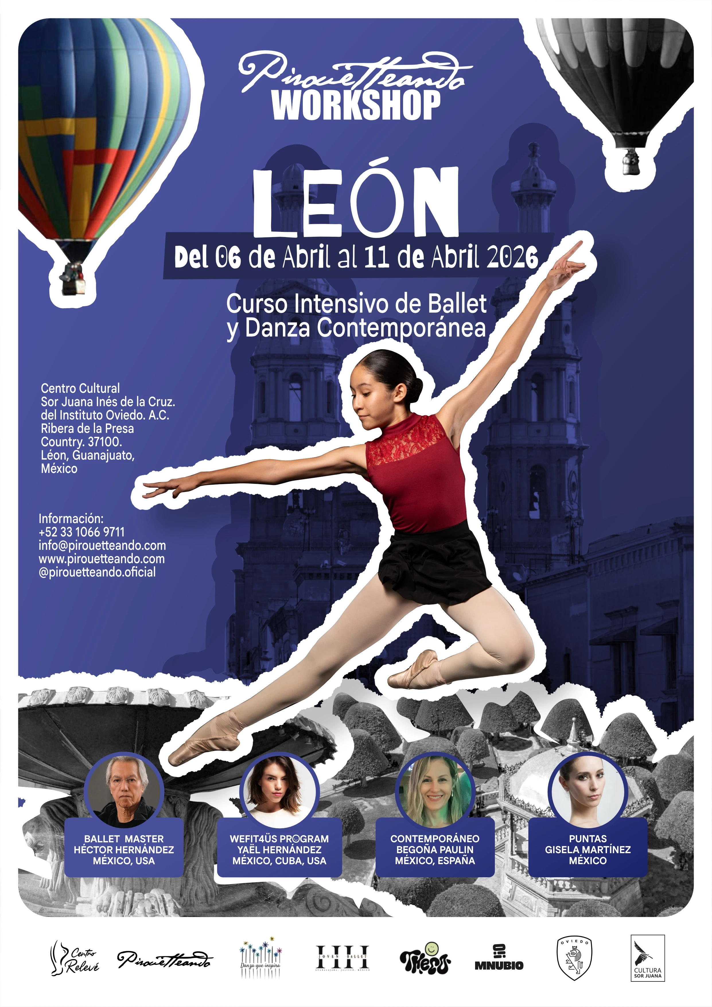 Poster de el evento Pirouetteando Workshop Leon
