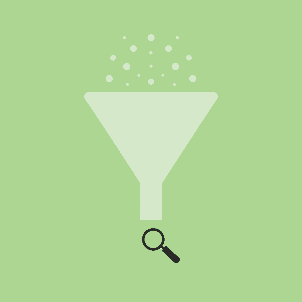 Funnel diagram showing multiple scholarships filtering down to a specialized biology focus