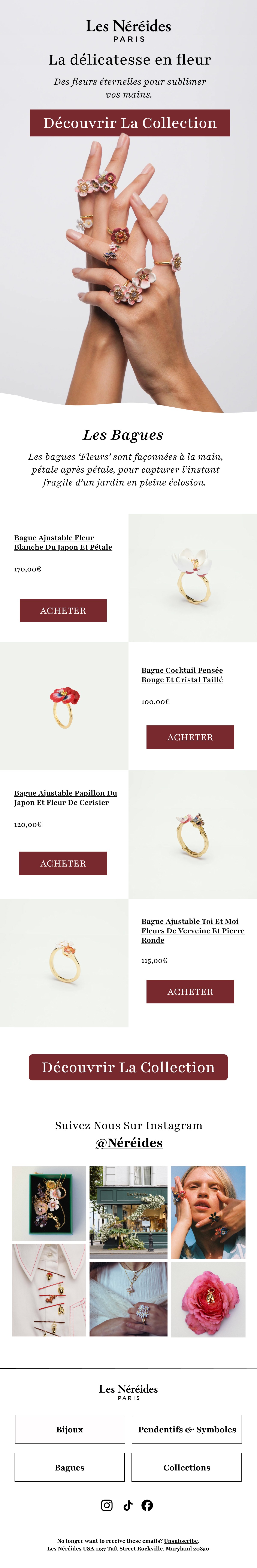Ecommerce email marketing design created by SirenClick.
