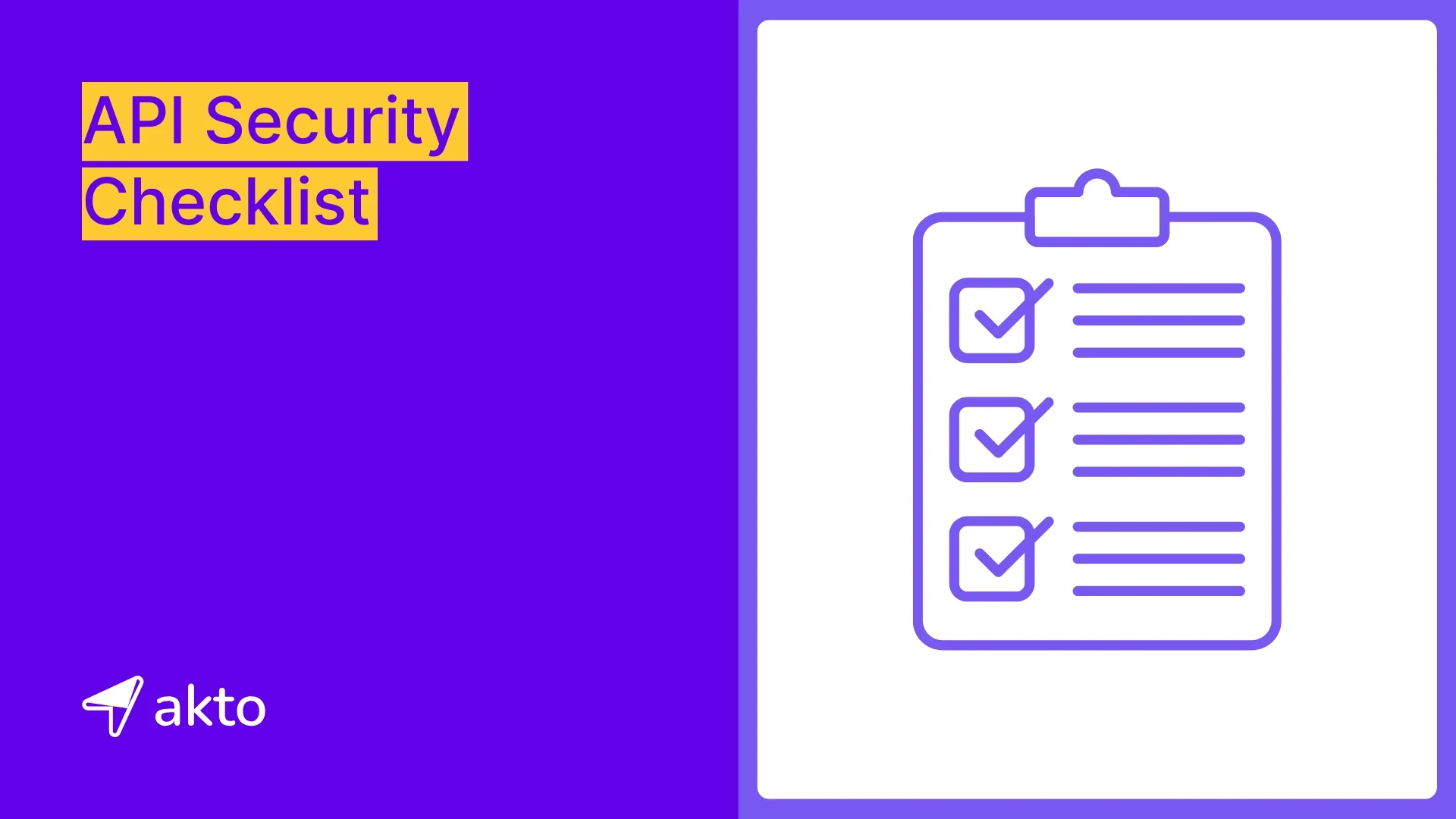 API Security Checklist