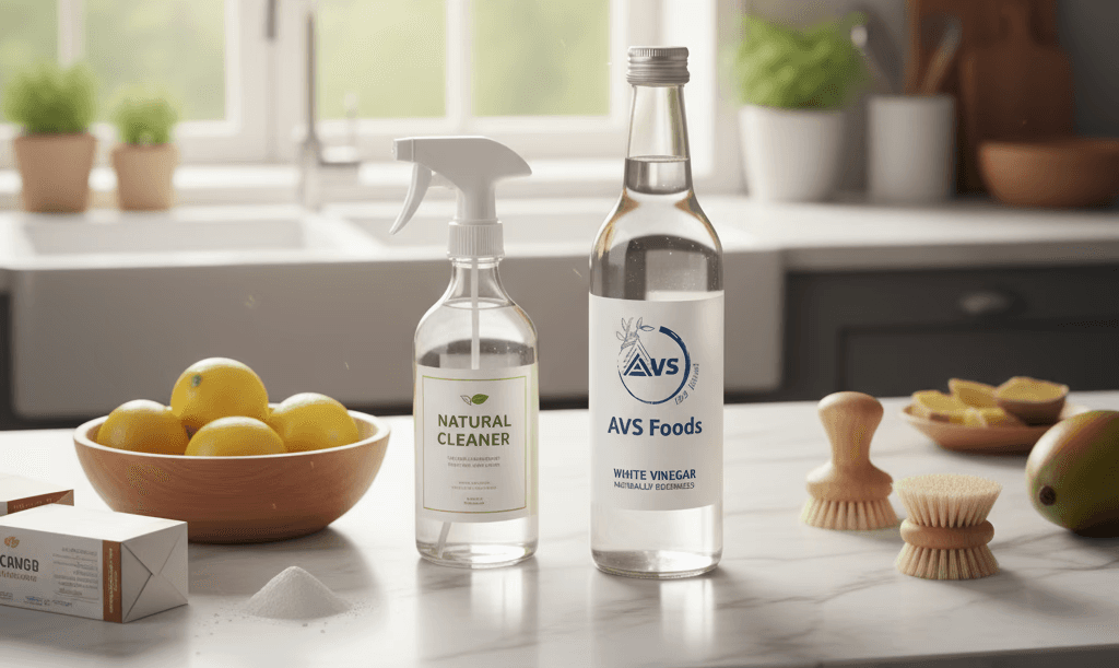 Vinegar for cleaning agents
