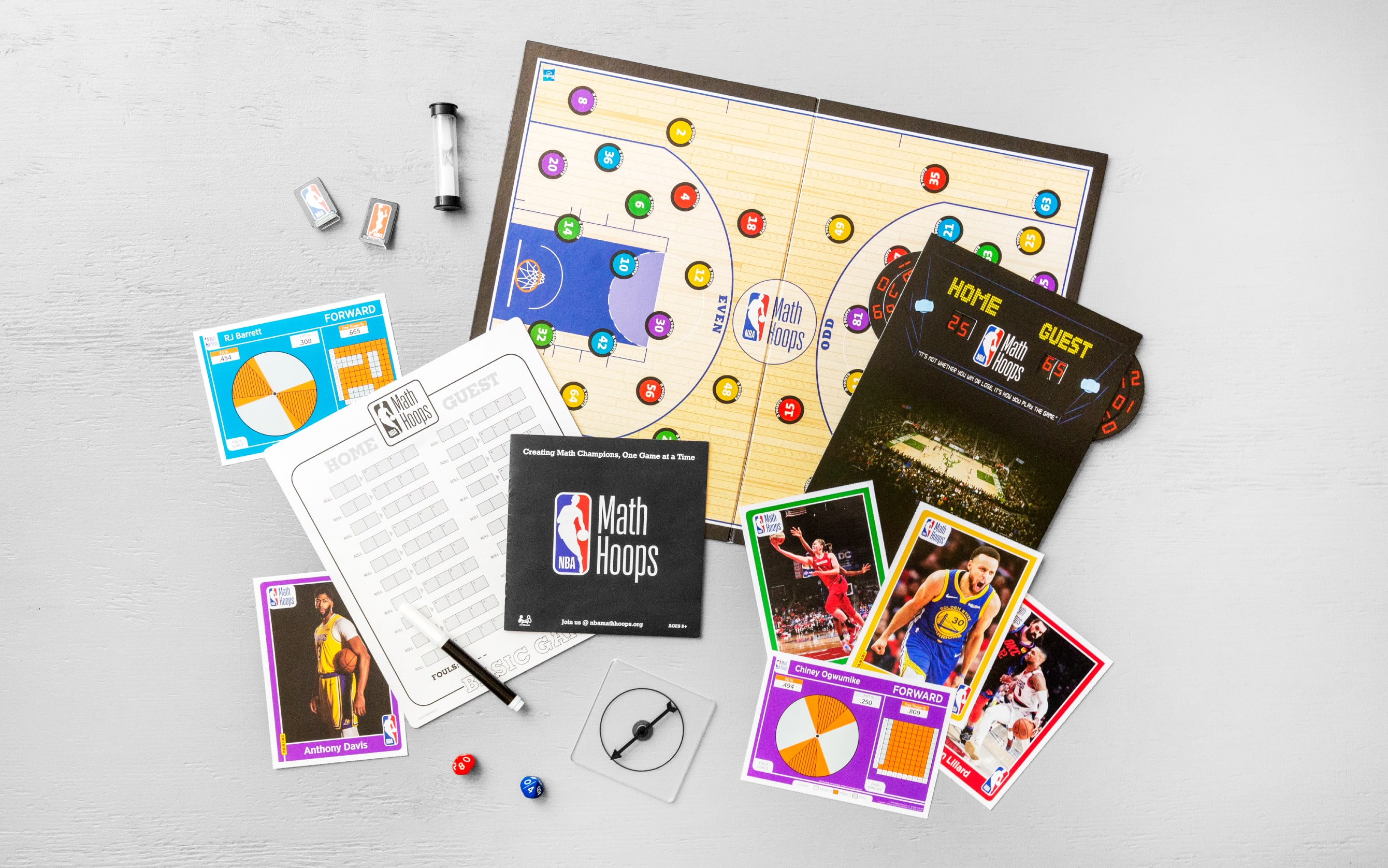 NBA Math Hoops board game