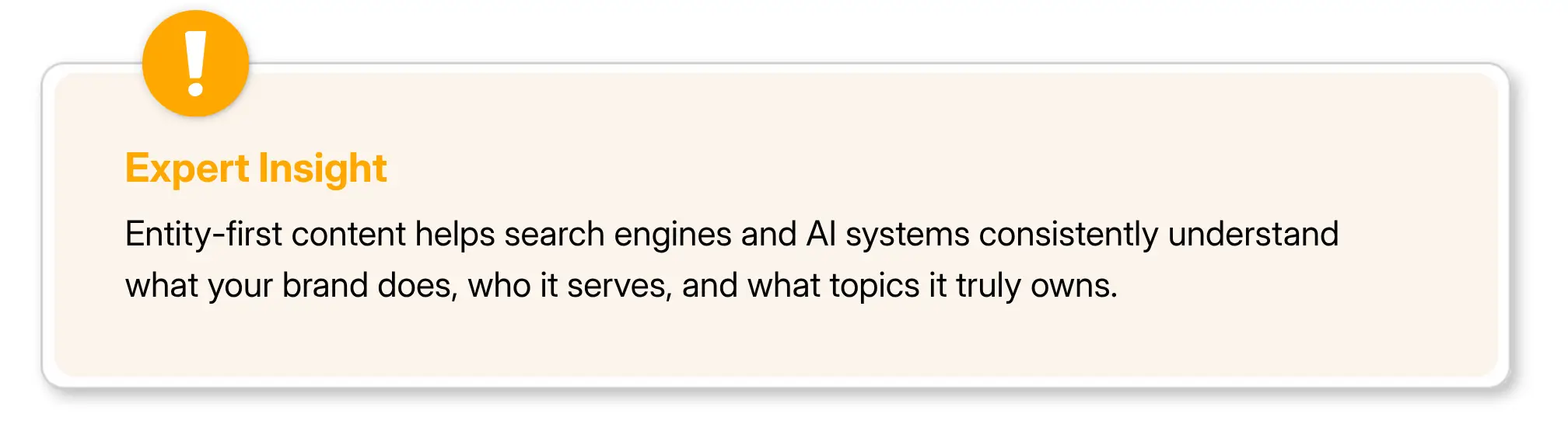 Importance of Entity-first content for search engines and ai systems